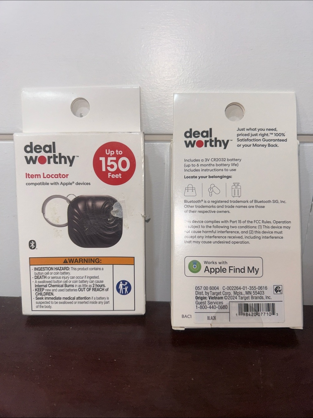 Black Item Locator - Works with Apple Find My BUNDLE SET OF 2